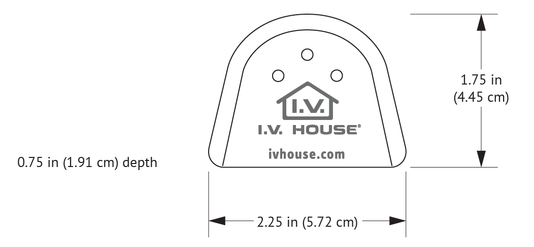 727SFP I.V. House UltraDome with dimensions