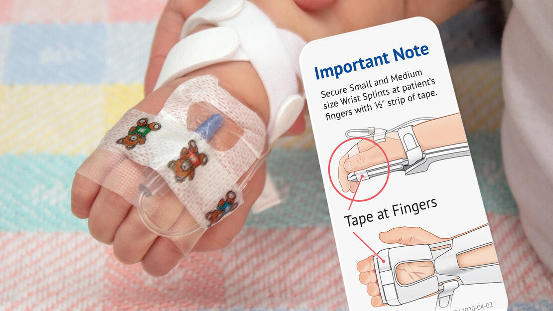 939S TLC Wrist Splint and Finger Tape Note