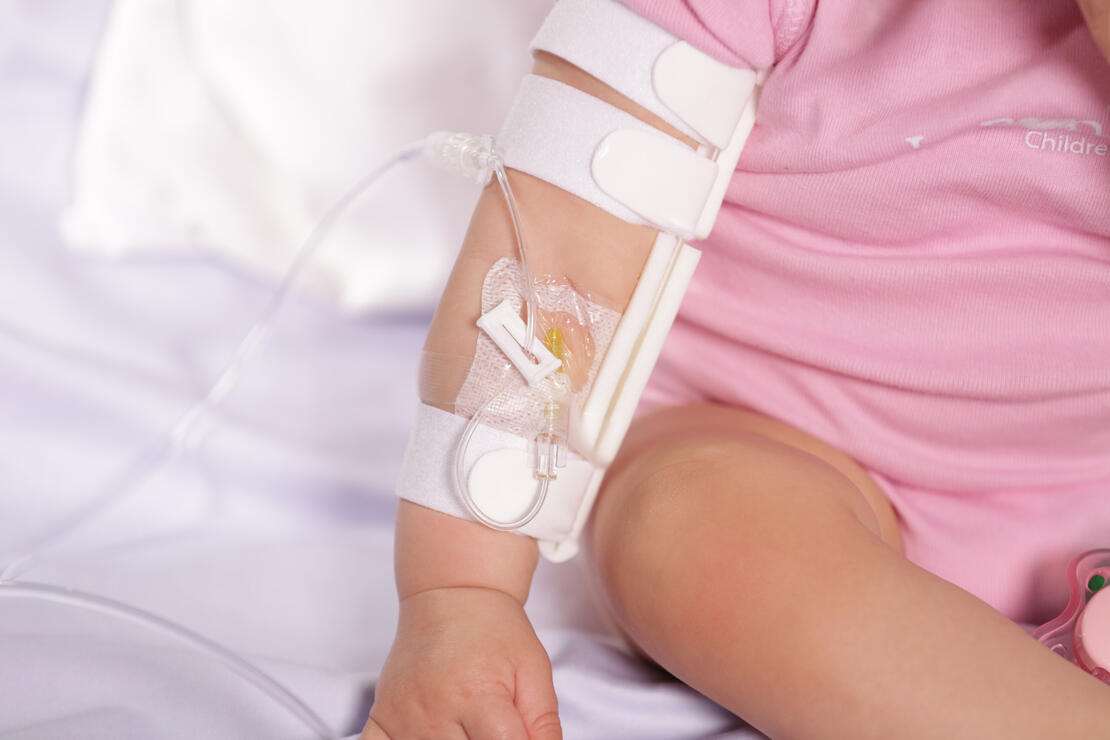 959S-W-Ultra TLC Elbow Splint and on infant