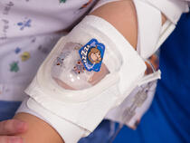 730Arm I.V. House UltraDressing on child's elbow